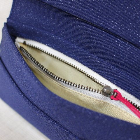 小銭入れ付財布(両面刺繍)【扇】