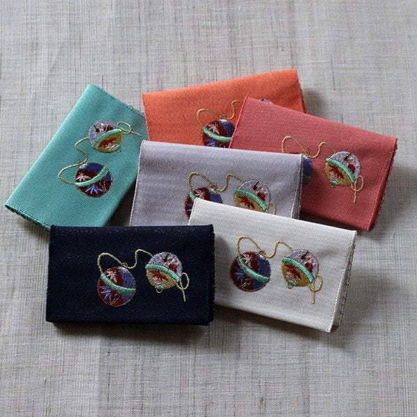 名刺・カード入れ(片面刺繍)　【すず】