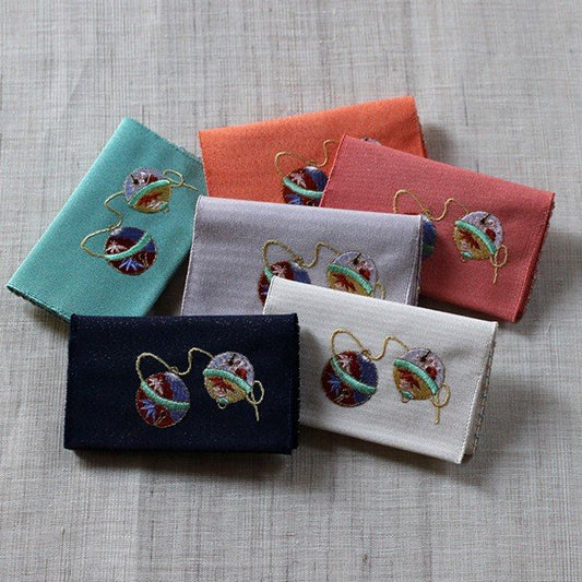 名刺・カード入れ(片面刺繍)　【すず】