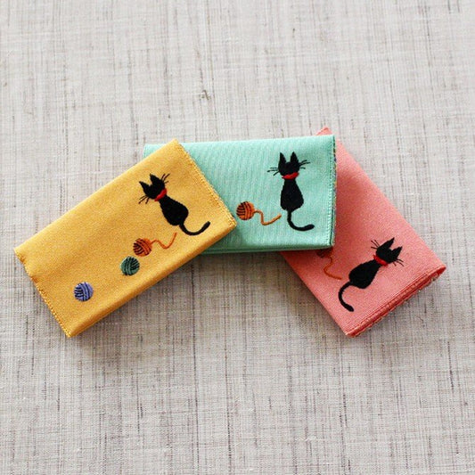 名刺・カード入れ(片面刺繍)　【ひだまり】