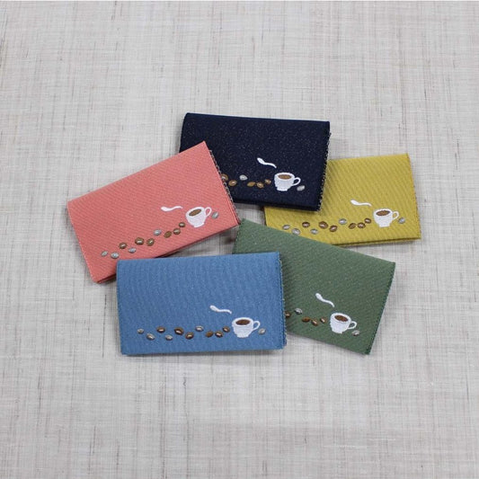 名刺・カード入れ(片面刺繍)　【ひといき】
