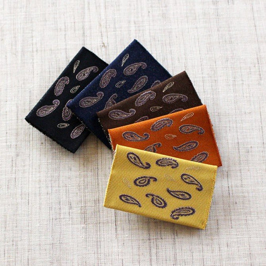 名刺・カード入れ(片面刺繍)　【ペイズリー】