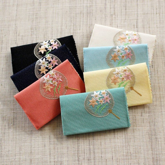 名刺・カード入れ(両面刺繍)　【涼】