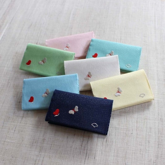 名刺・カード入れ(両面刺繍)　【ちょうちょ】