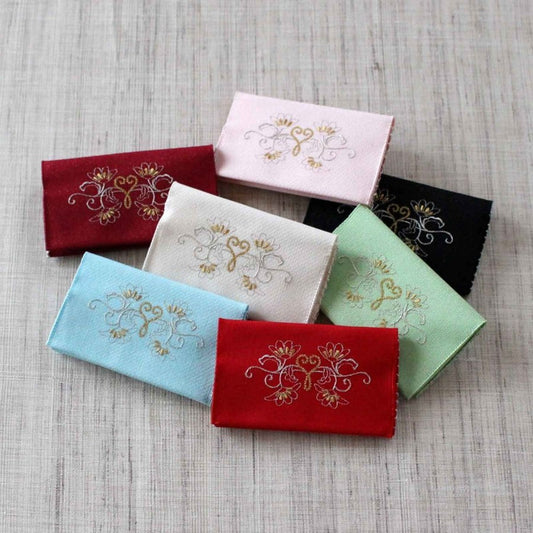 名刺・カード入れ(両面刺繍)　【華唐草】