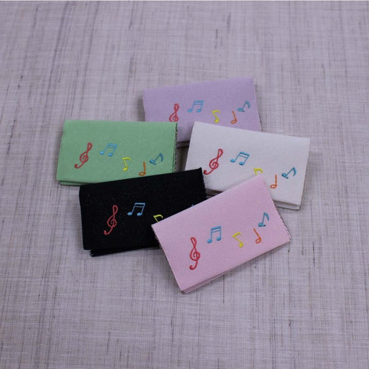 名刺・カード入れ(片面刺繍)　【音符】