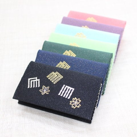 名刺・カード入れ(片面刺繍)　【源氏香】