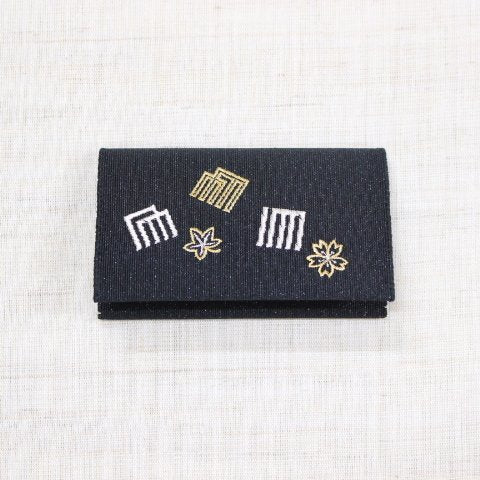 名刺・カード入れ(片面刺繍)　【源氏香】