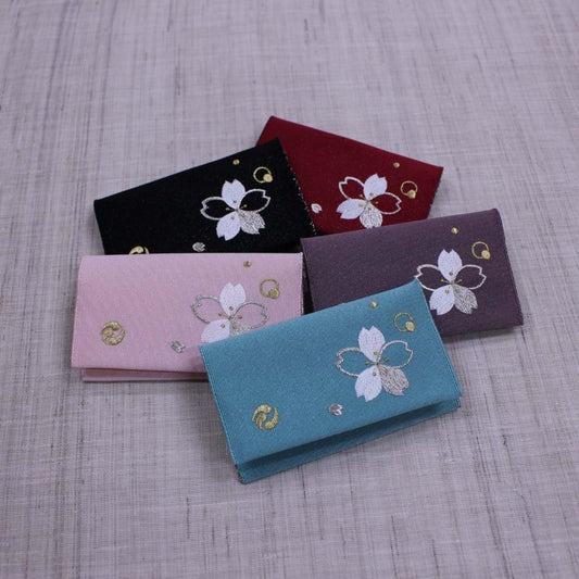 名刺・カード入れ(両面刺繍)　【さくら】