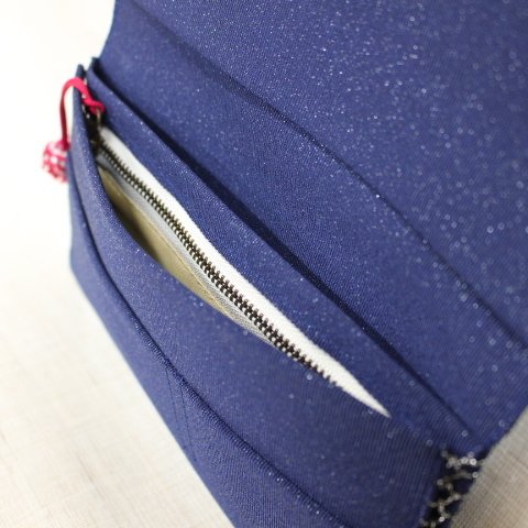 小銭入れ付財布(両面刺繍)【南天】