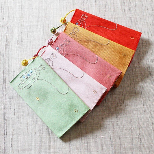 小銭入れ付財布(両面刺繍)【舞妓はん】