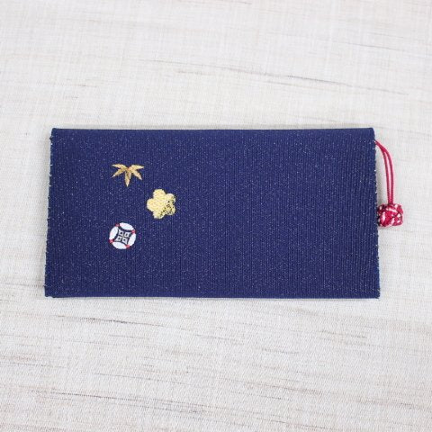 小銭入れ付財布(両面刺繍)【宝づくし】