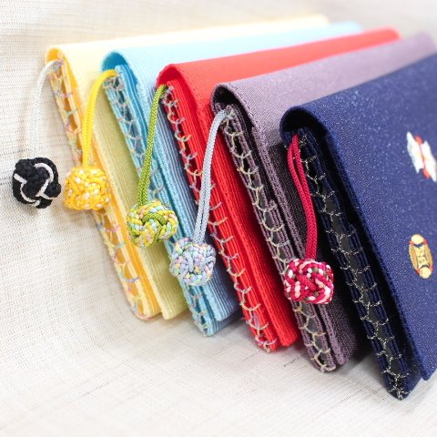小銭入れ付財布(両面刺繍)【宝づくし】